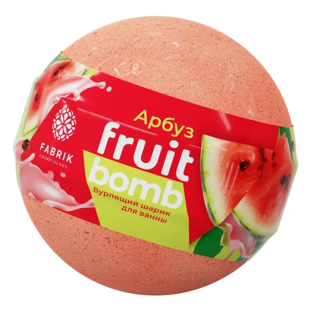Fabrik Cosmetology Ko'piklanuvchi vanna shari Mono Fruit Bomb, Tarvuz, 120 g