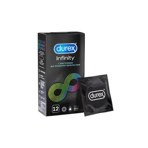 Durex презервативы Infinity с анестетиком, 12 шт