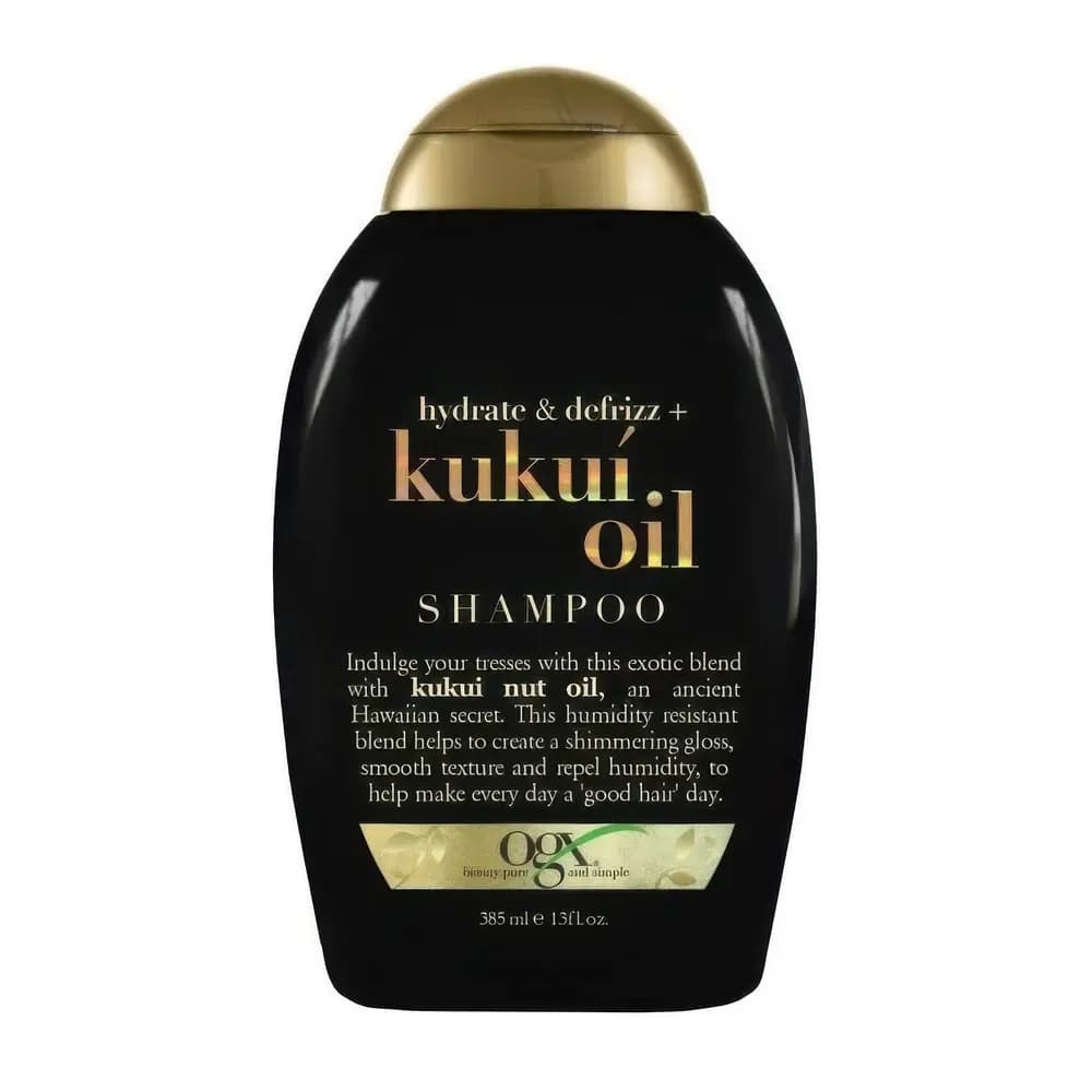 OGX® Gavayi yong'og'i (kukui) moyli sochlarni namlantirish va silliqlash uchun shampun, 385 ml