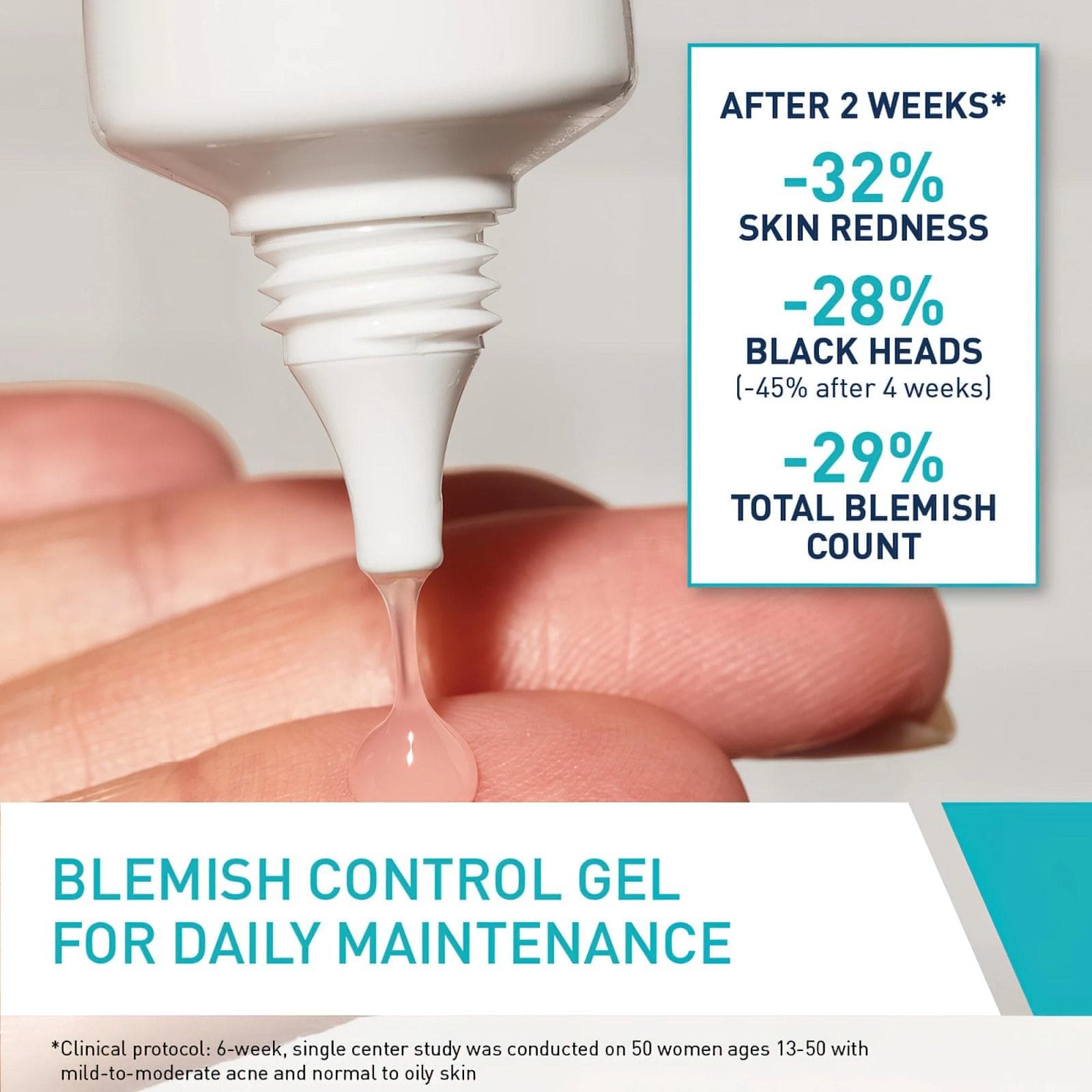 Blemish Control Gel With Hyaluronic Acid & Ceramides, 40ml