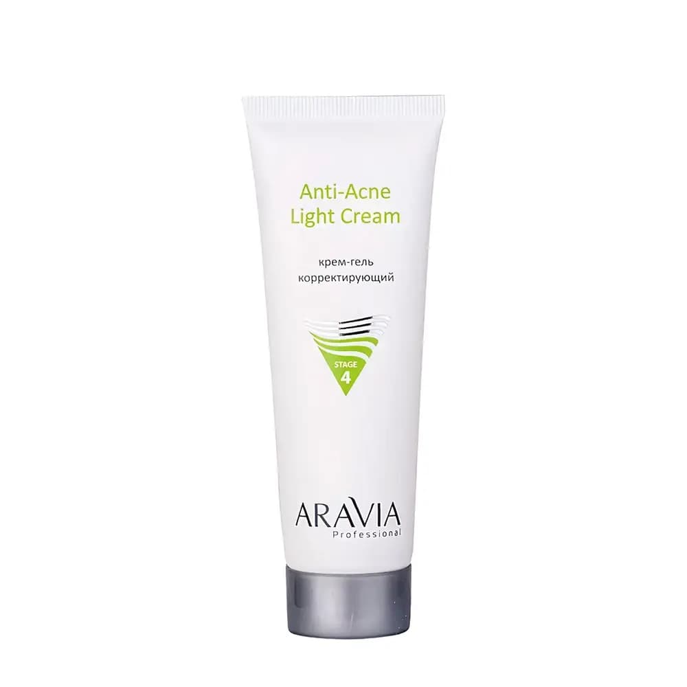 ARAVIA Professional Yog'li va muammoli teri uchun korrektsiyalovchi krem-gel Anti-Acne Light Cream, 50 ml