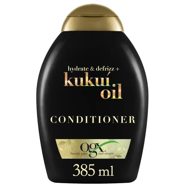 OGX® Havayi kukui yong'og'i moyi bilan sochlarni namlantirish va silliqlash uchun konditsioner 385 ml