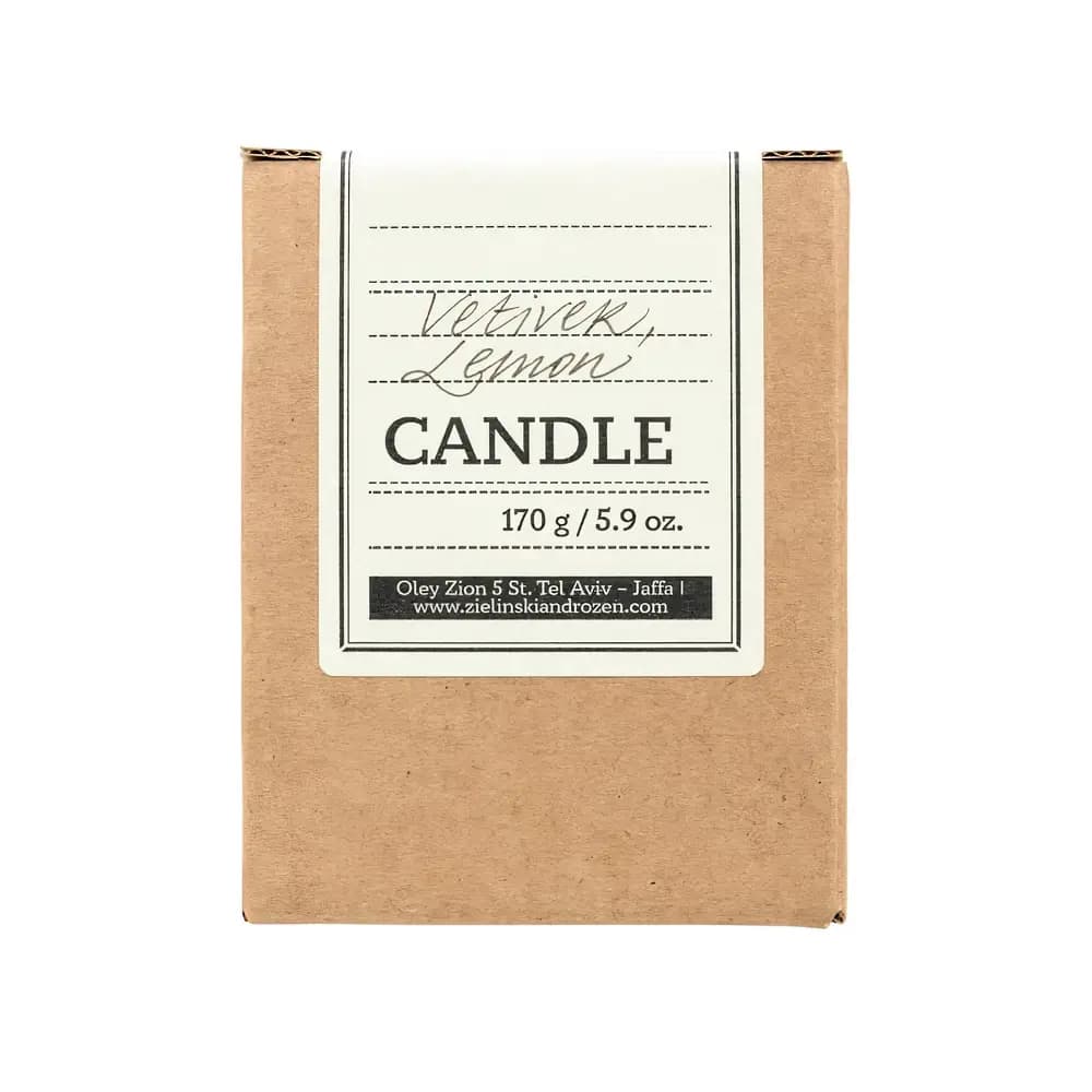 Zielinski & Rozen Candle Свеча Ветивер, Лимон 170гр