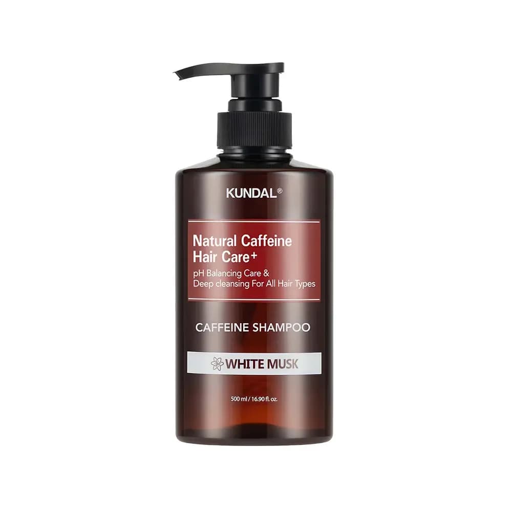 KUNDAL To'kilishga qarshi shampun HAIR LOSS RELIEF SCALP CARE/CAFFEINE SHAMPOO 500ML (KUNDAL) WHITE MUSK