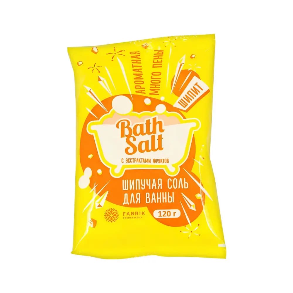 Cosmetology Effervescent bath salt with fruit extracts 120 g