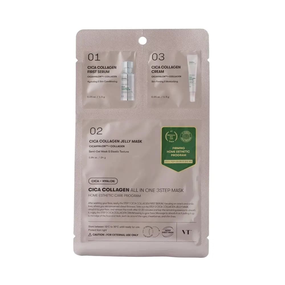 VT CICA COLLAGEN ALL IN ONE 3STEP MASK 27 ml