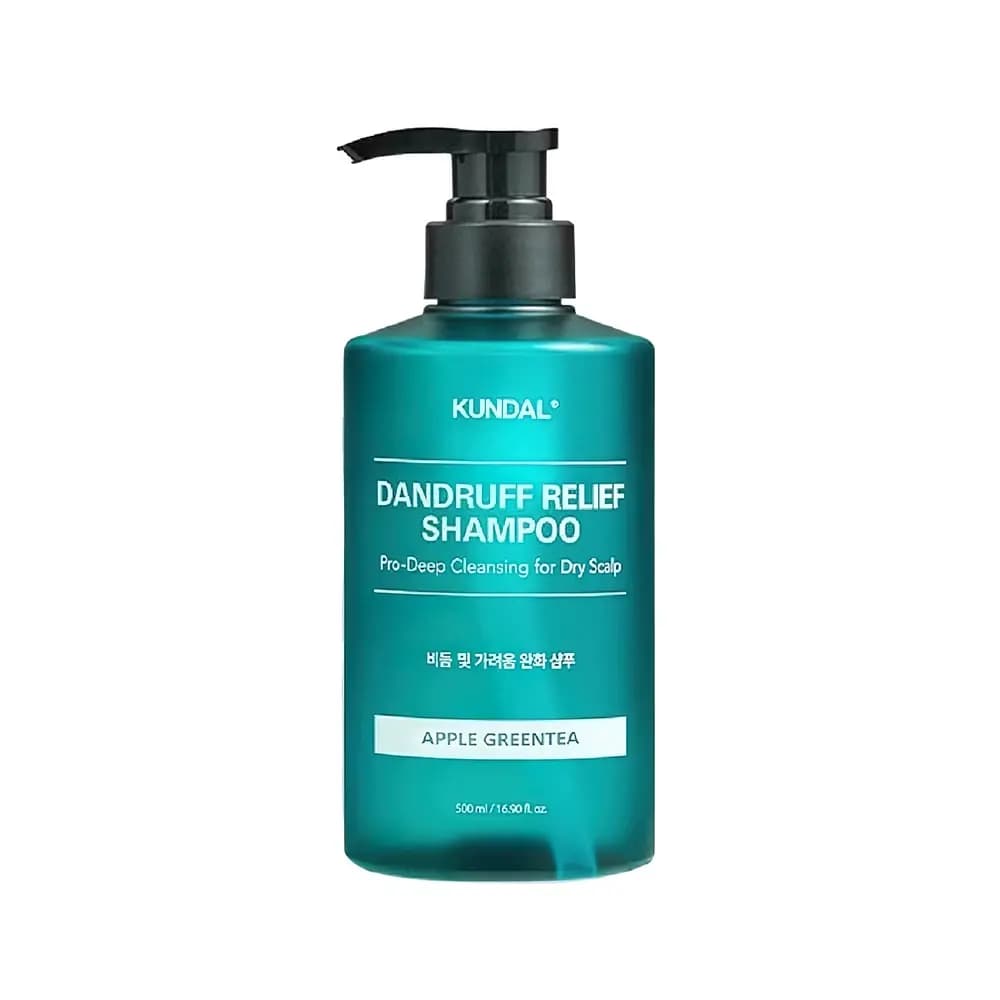 KUNDAL Kepakka qarshi shampun DANDRUFF RELIEF PRO-DEEP CLEANSING SHAMPOO 500ML (KUNDAL) APPLE GREEN TEA